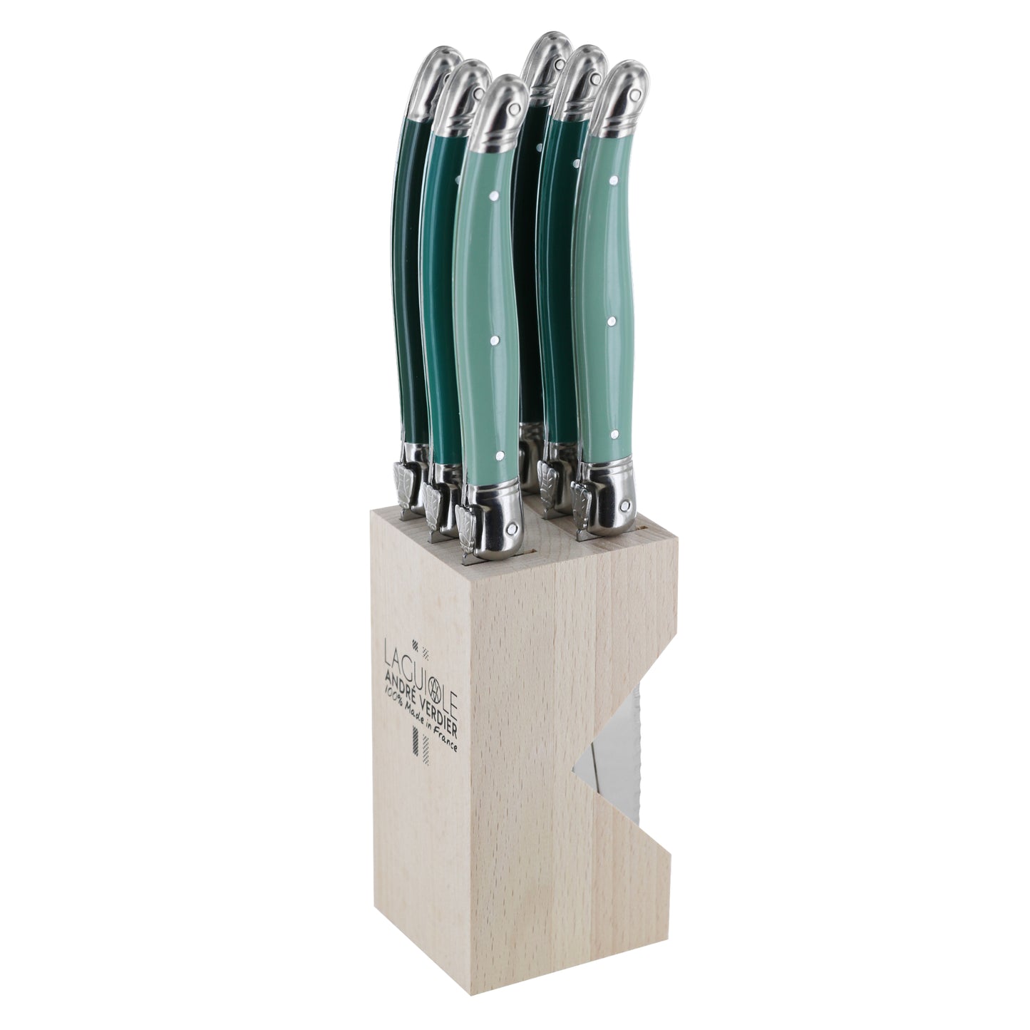 Andre Verdier 6 Piece Steak Knife Block Set - Forest