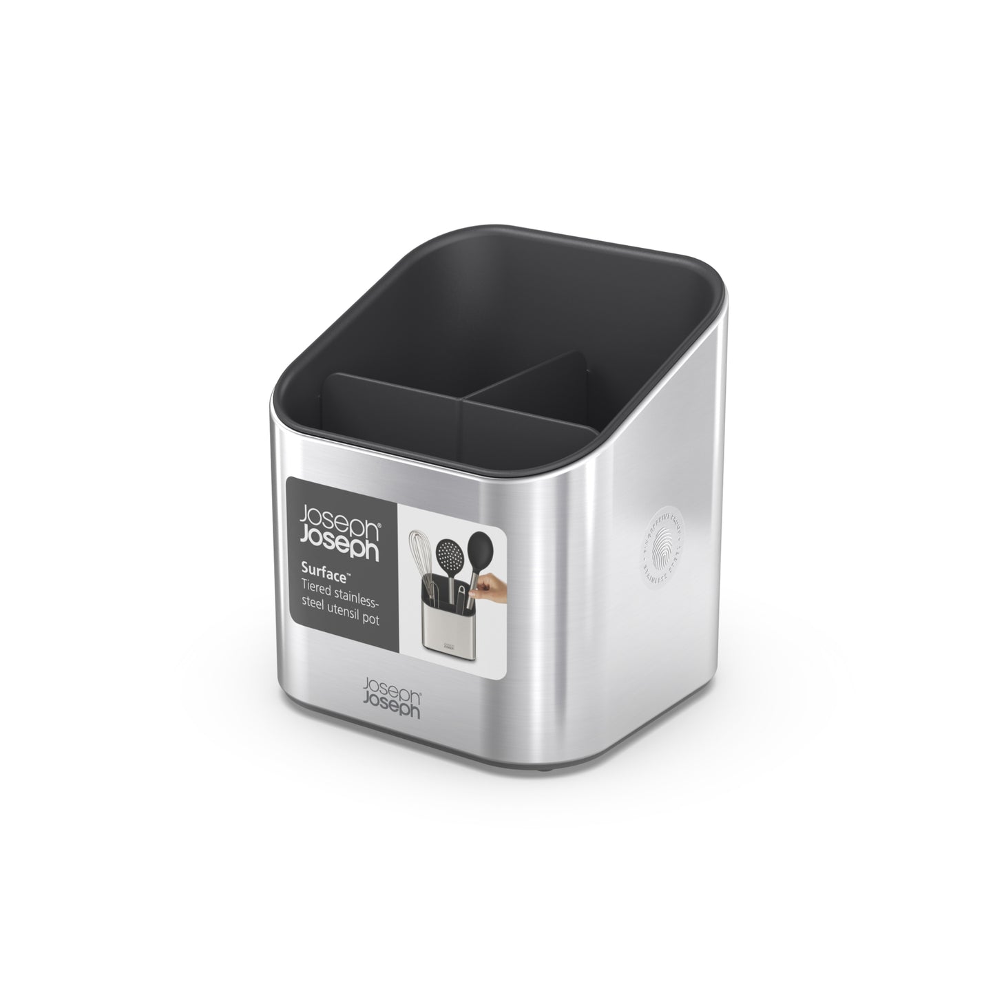 Joseph Joseph Surface Tiered Utensil Pot - Grey
