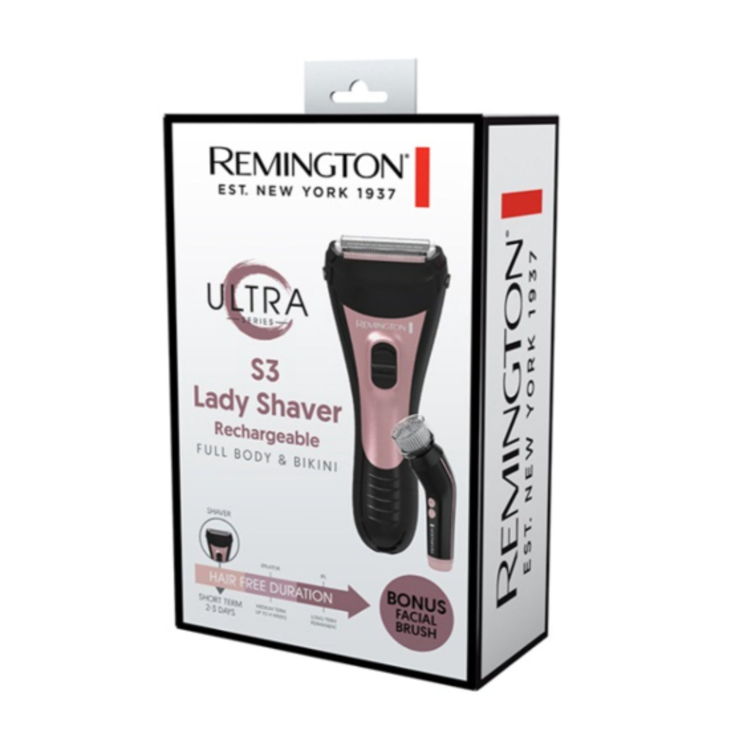Remington Rechargeable S3 Silky Lady Shaver with Facial Brush - WF3000AU