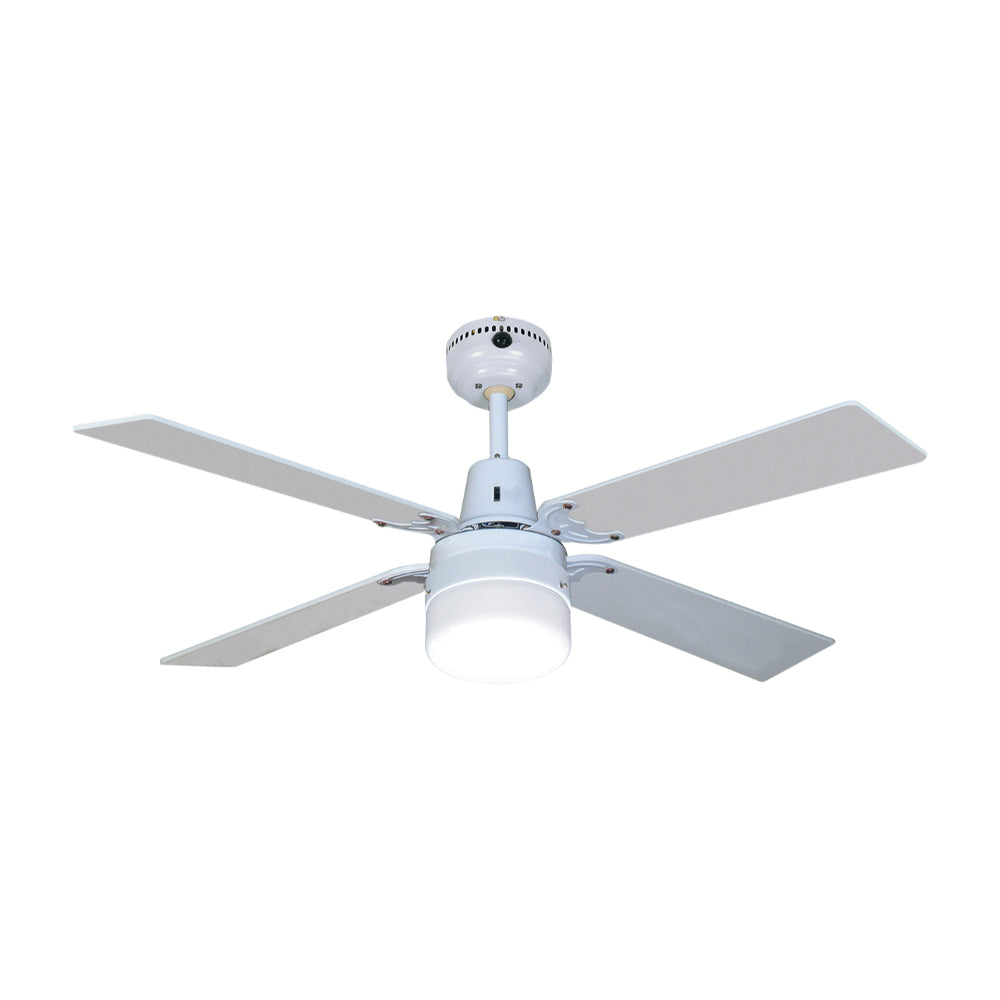 Heller 1200mm Reversible 4 Blade Ceiling Fan with Clipper Light & Remote