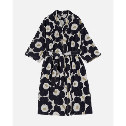 Marimekko Unikko Blue/Beige Bathrobe Size XL