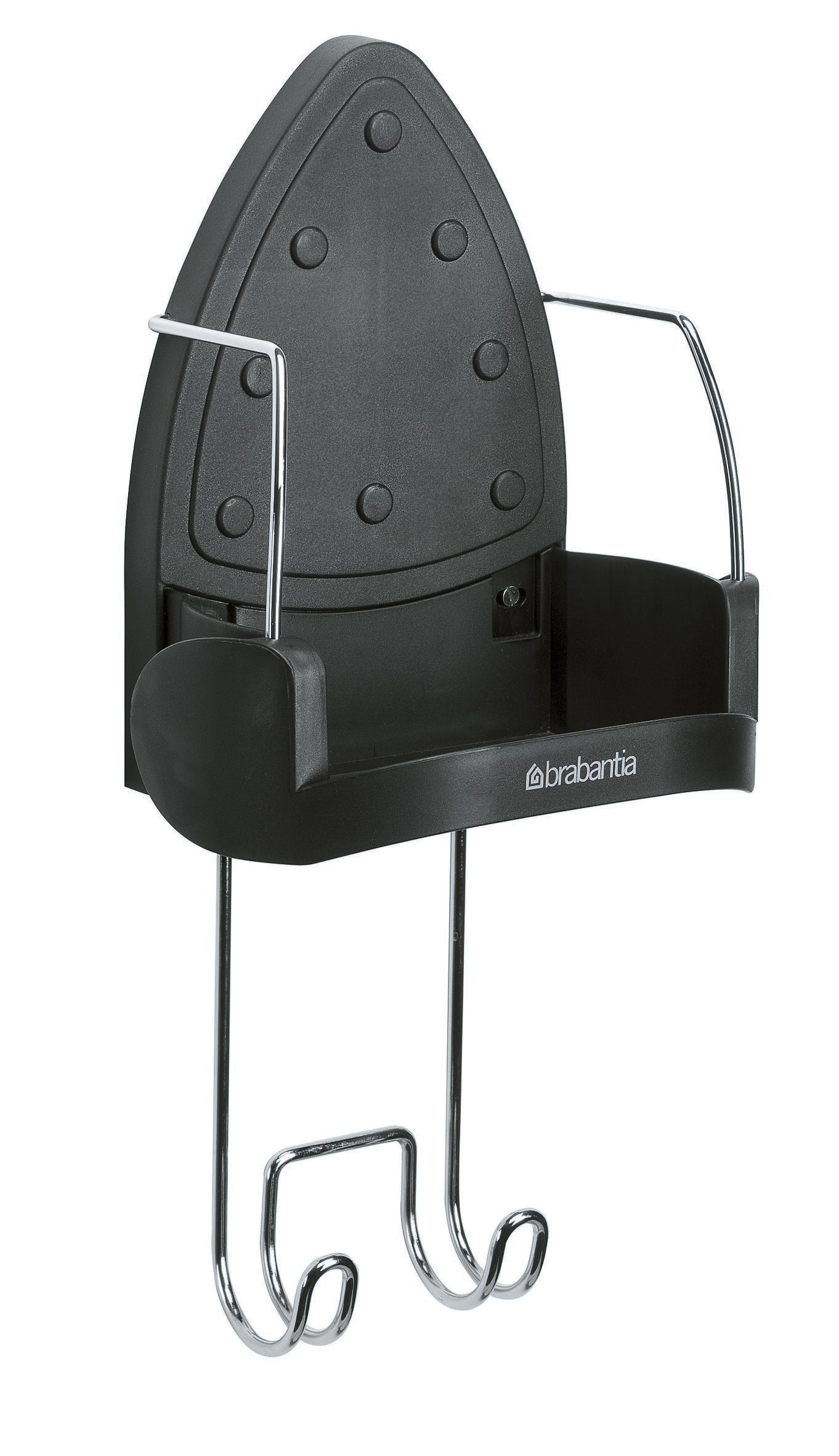Brabantia 09833 Heat Resistant Iron & Board Storage - Black/Chrome