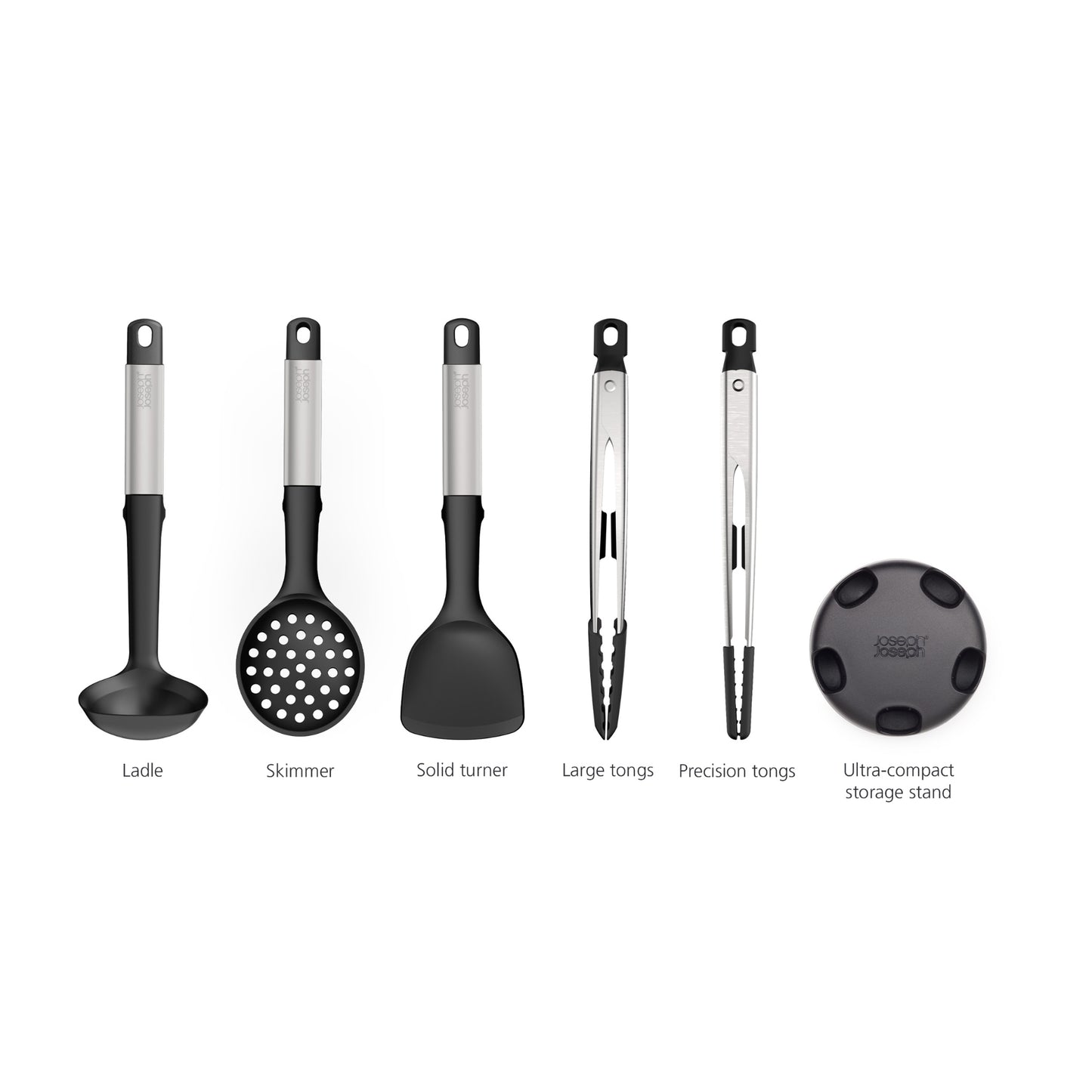 Joseph Joseph Elevate Fusion 5 Piece Utensil Set - Silver