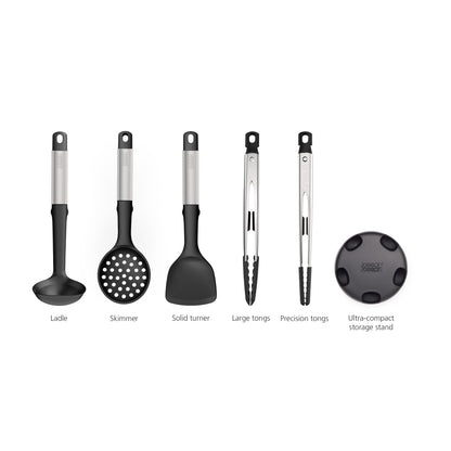 Joseph Joseph Elevate Fusion 5 Piece Utensil Set - Silver