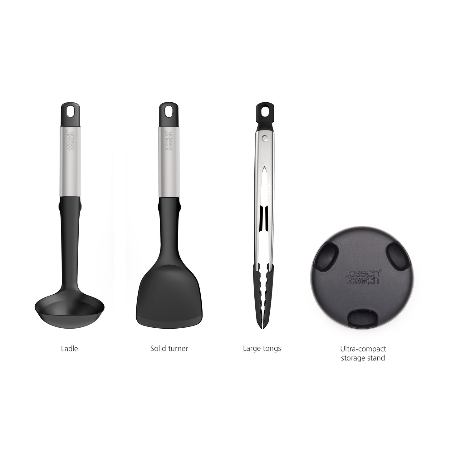 Joseph Joseph Elevate Fusion 3 Piece Utensil Set - Silver
