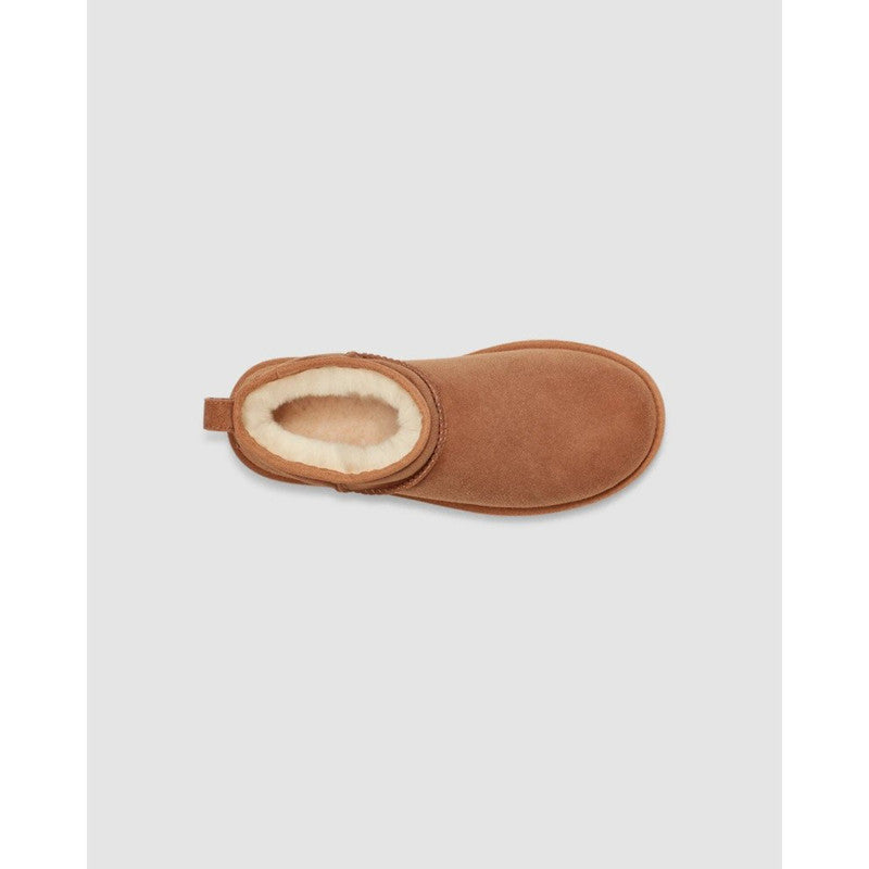 UGG Women's Classic Ultra Mini Size 10 - Chestnut