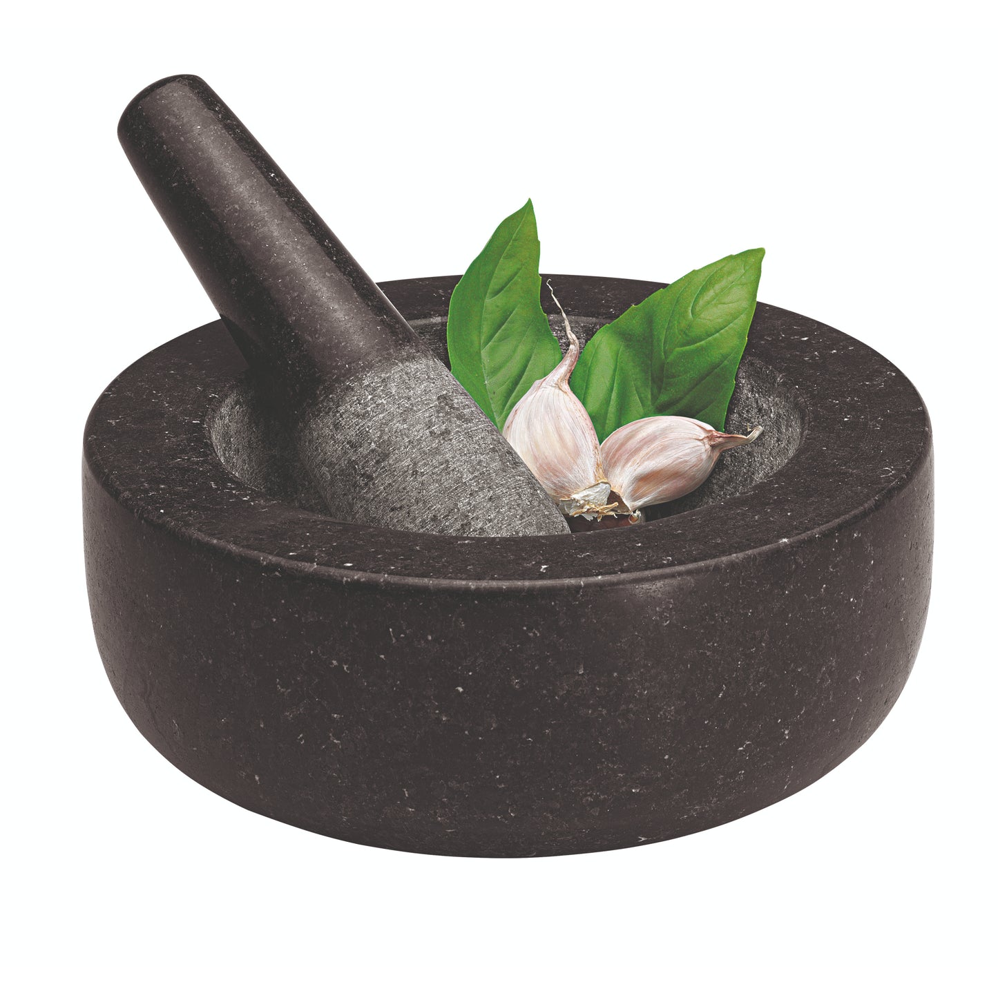 Avanti Low Profile Mortar And Pestle - 20cm - Black