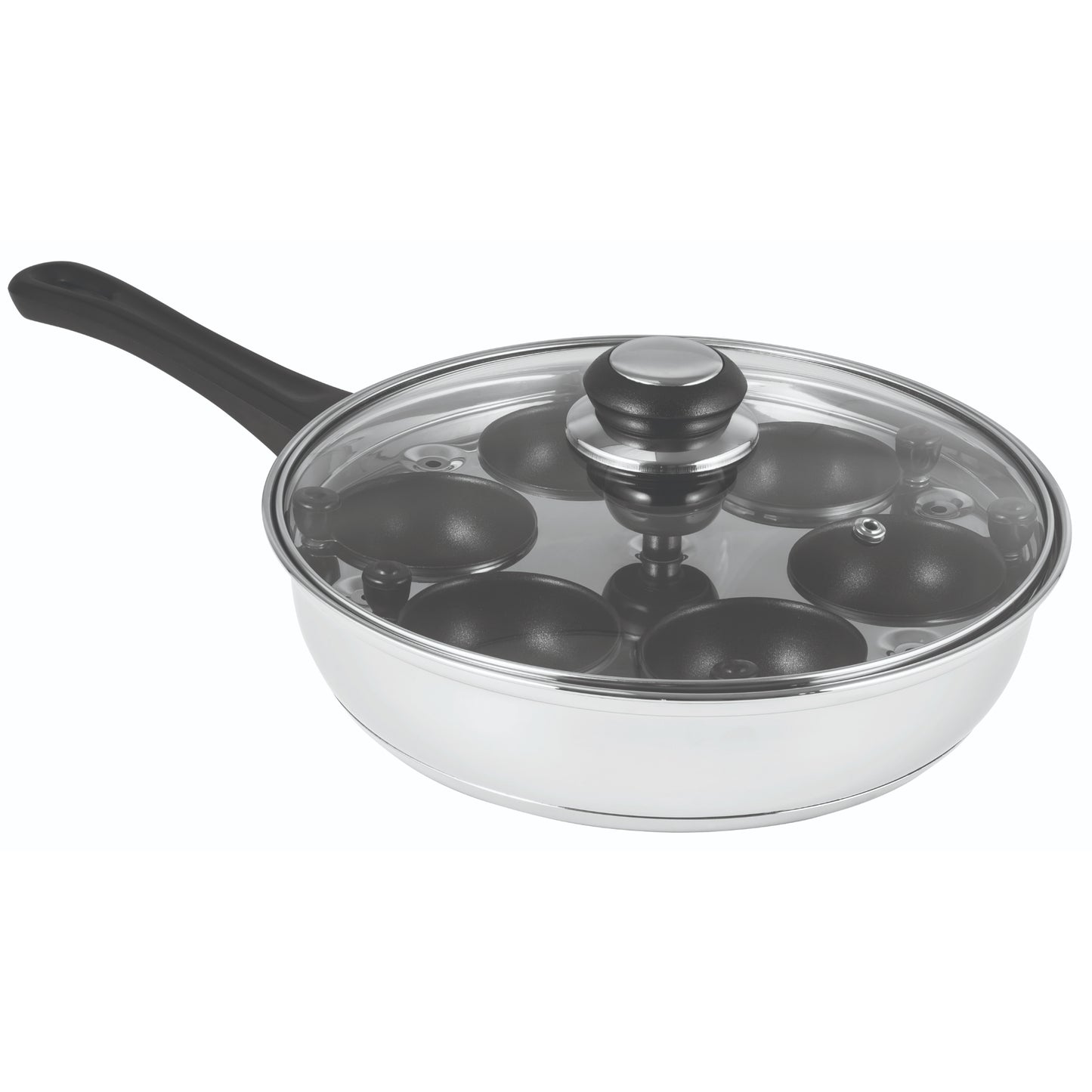 Avanti 6 Egg Poacher - 24cm - Black