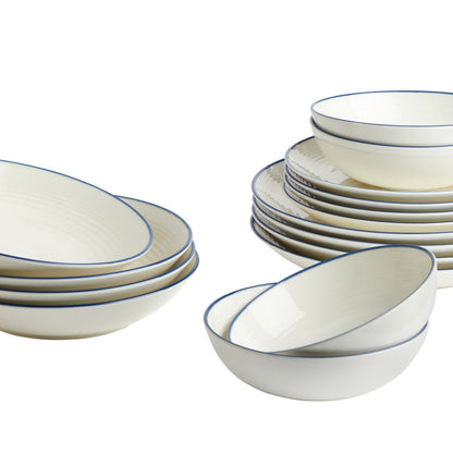 Royal Doulton Gordon Ramsay Maze 16 Piece Denim Line Set - White