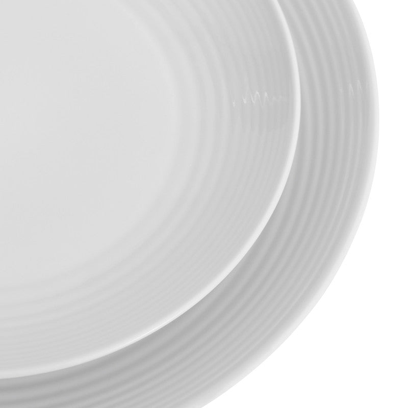 Royal Doulton Gordon Ramsay Maze 16 Piece Dinnerware Set with Pasta Bowls - White