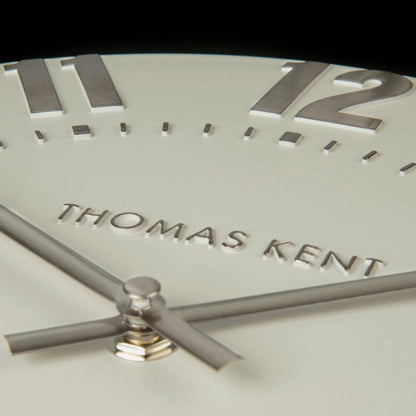 Thomas Kent 30cm Mulberry Wall Clock, Open Face - Silver Cloud