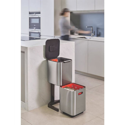 Joseph Joseph  Totem Max 60L Waste Separation Bin - Steel