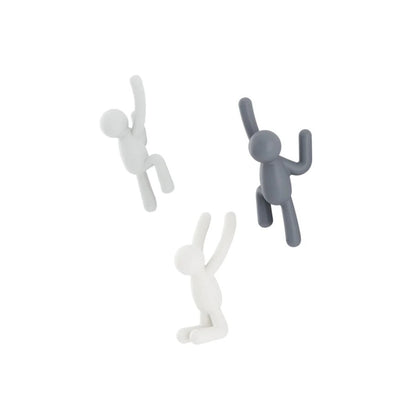 Umbra Buddy Wall Hooks Set of 3 - Grey