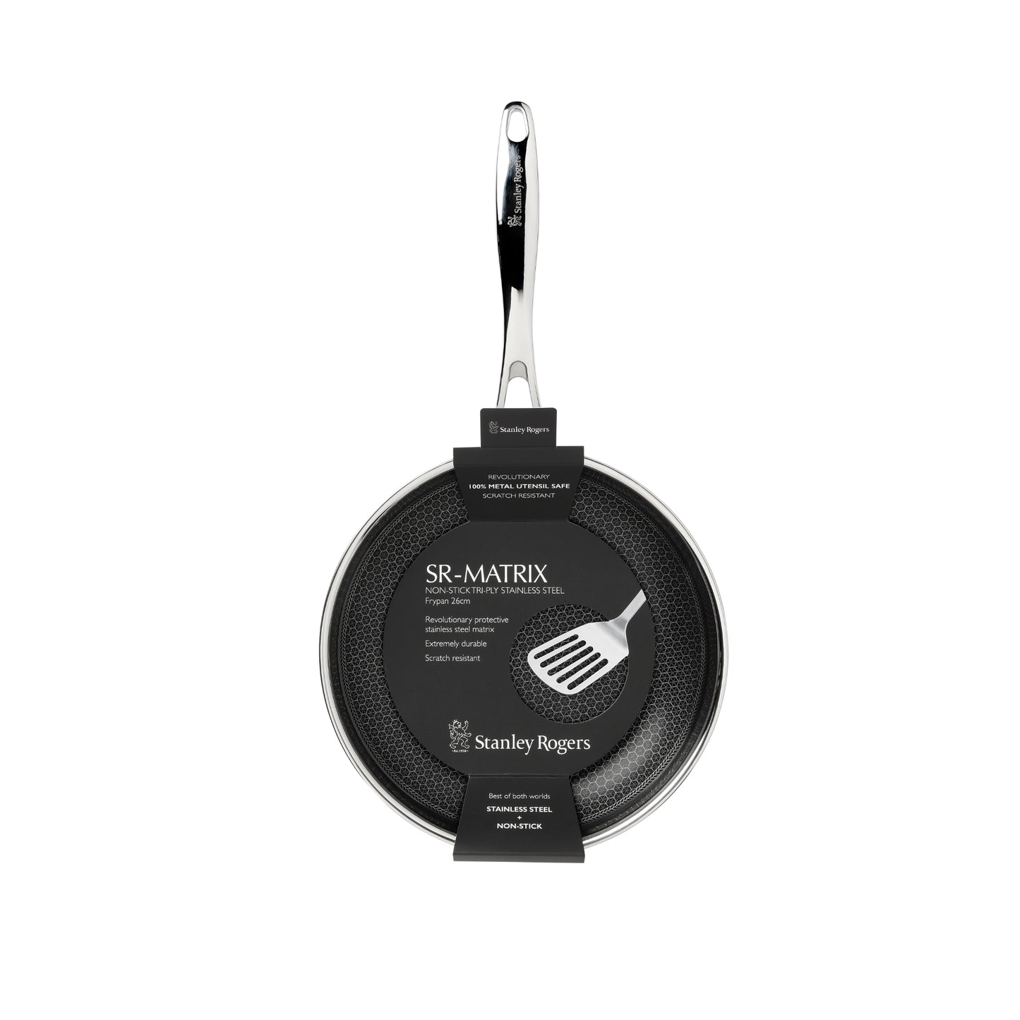 Stanley Rogers 26cm Matrix Frypan - Silver