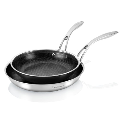 Stanley Rogers Matrix 2 Piece Frypan Set - Silver