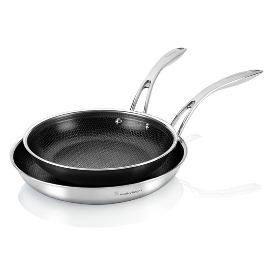 Stanley Rogers Matrix 2 Piece Frypan Set - Silver