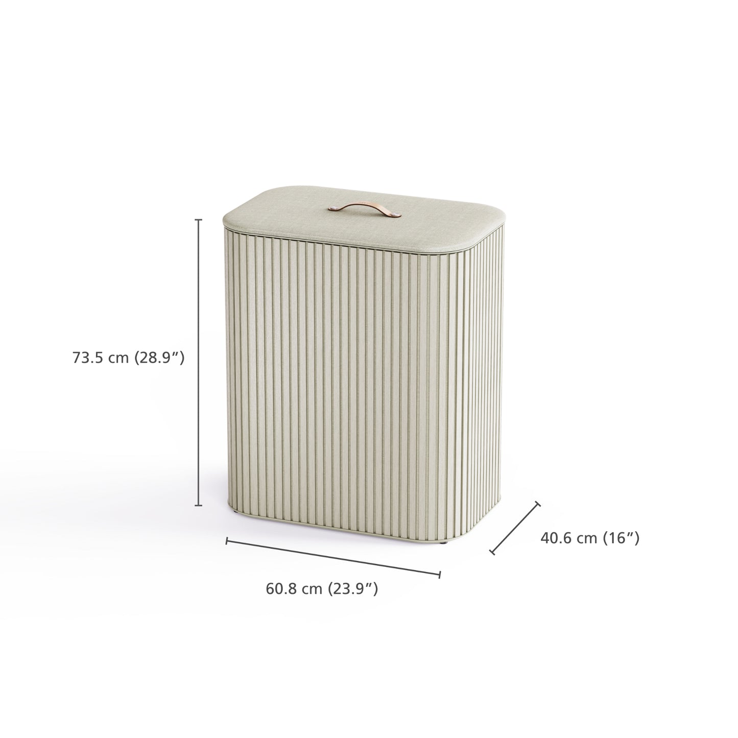 Joseph Joseph Tota Trio Luxe 90L Laundry Basket - Ecru