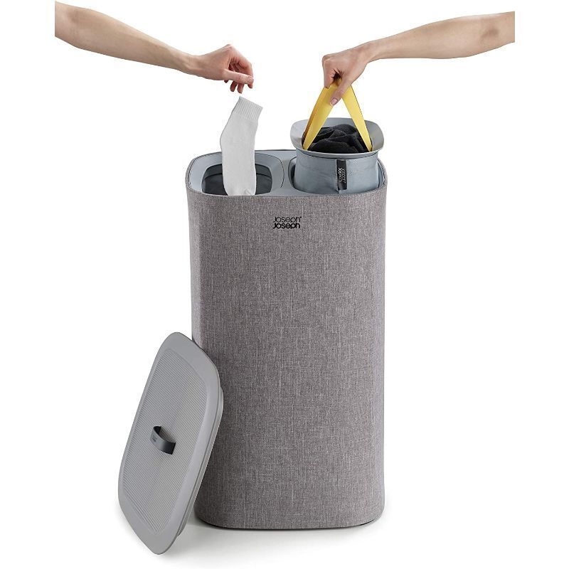 Joseph Joseph  Tota 60-litre Laundry Separation Basket - Grey