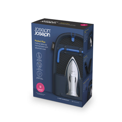 Joseph Joseph Pocket Plus Folding Table-top Ironing Board - Blue