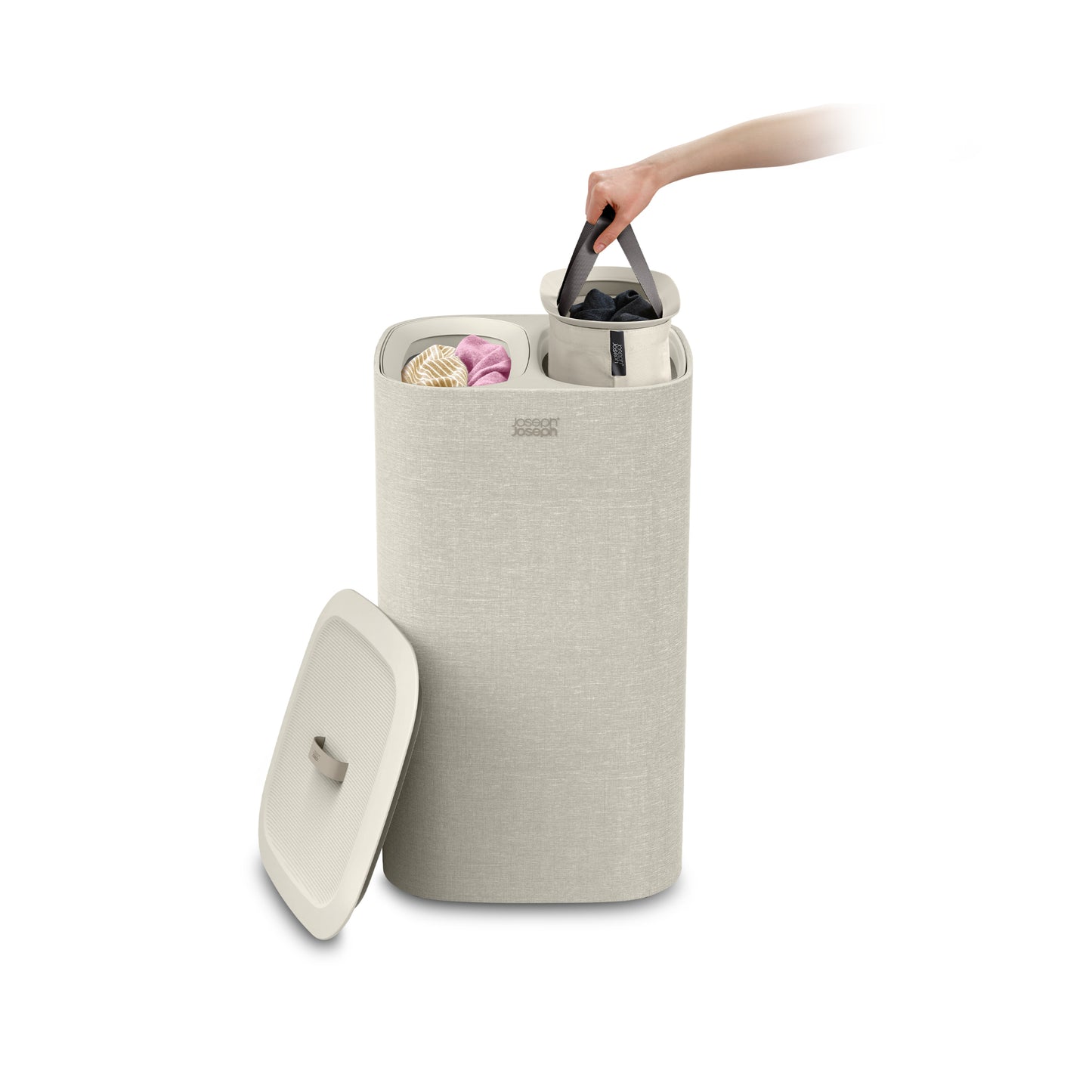 Joseph Joseph Tota 60L Laundry Basket - Ecru