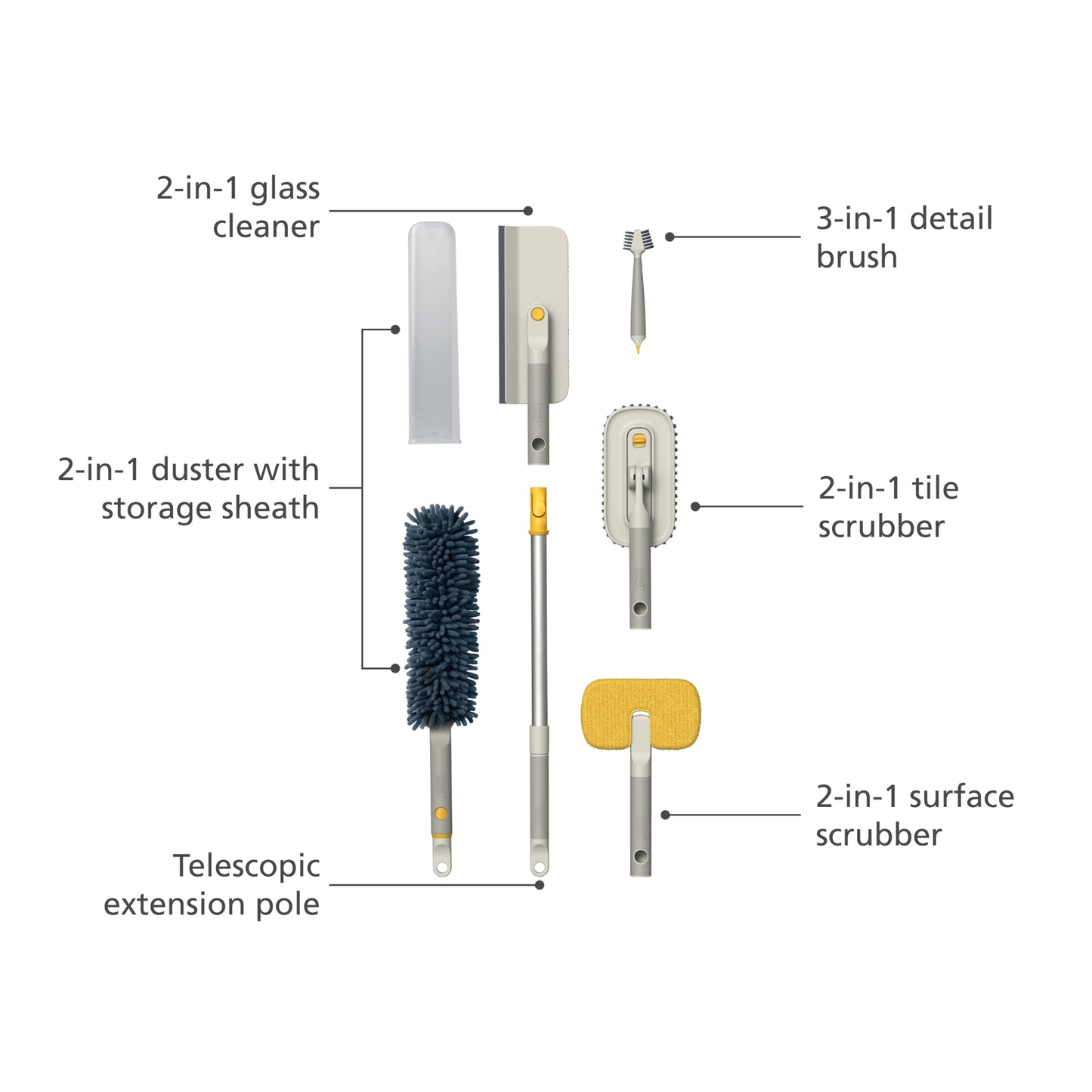 Joseph Joseph CleanTech? 5-Piece Cleaning Tool Set