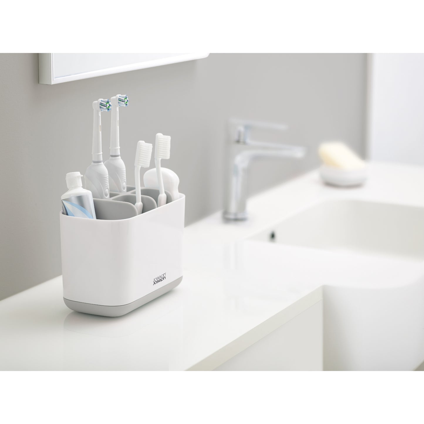 Joseph Joseph EasyStore Large Toothbrush Caddy - Grey