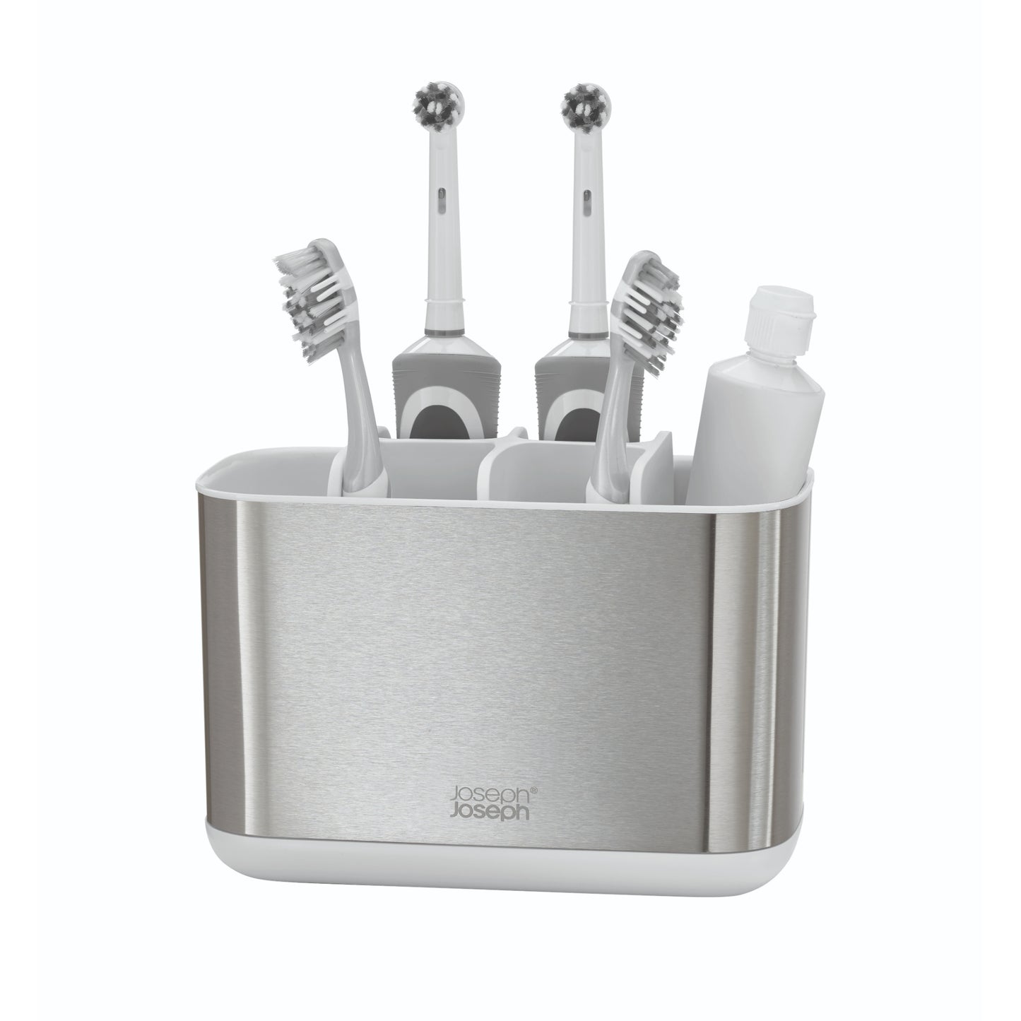Joseph Joseph  EasyStore Steel Toothbrush Holder - Large