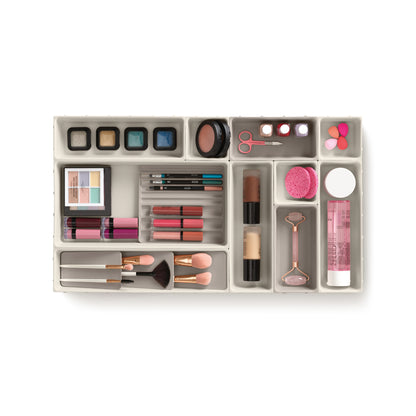 Joseph Joseph Viva 12 Piece Makeup Organiser Set - Shell