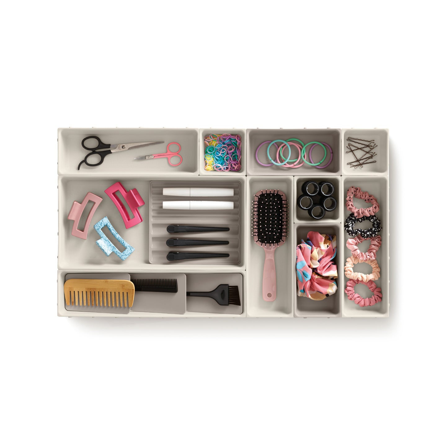 Joseph Joseph Viva 12 Piece Makeup Organiser Set - Shell