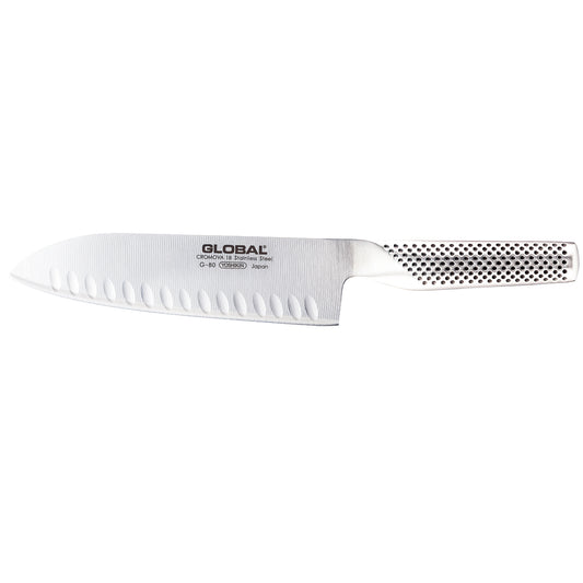 Global 18cm Santoku Fluted Knife