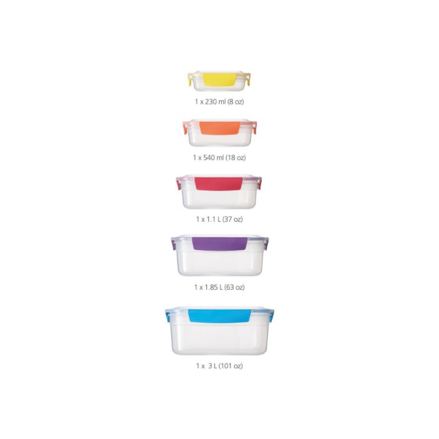 Joseph Joseph Nest 5pc Lock Storage Set 81081