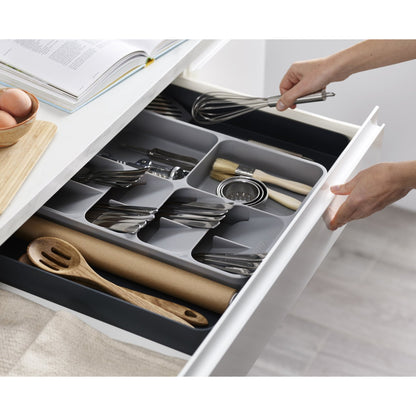 Joseph Joseph  DrawerStore Expanding Cutlery, Utensil & Gadgets Organiser - Grey