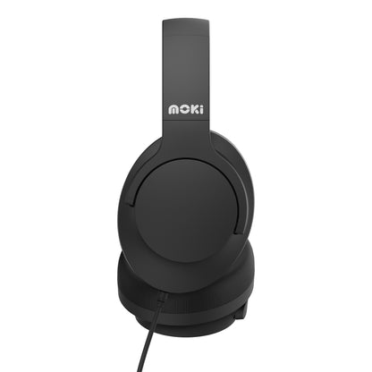 Moki Type-C Connect Headphones + Inline Microphone & Control - Black