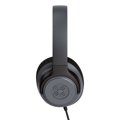 Moki Mixi Type-C Connect Wired Volume Limited Headphones - Black/Grey