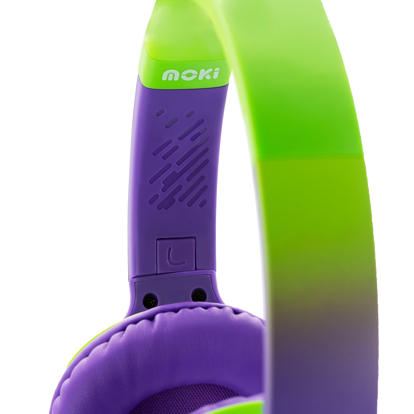 Moki Mixi Kids Volume Limited Wireless Headphones - Green/Purple