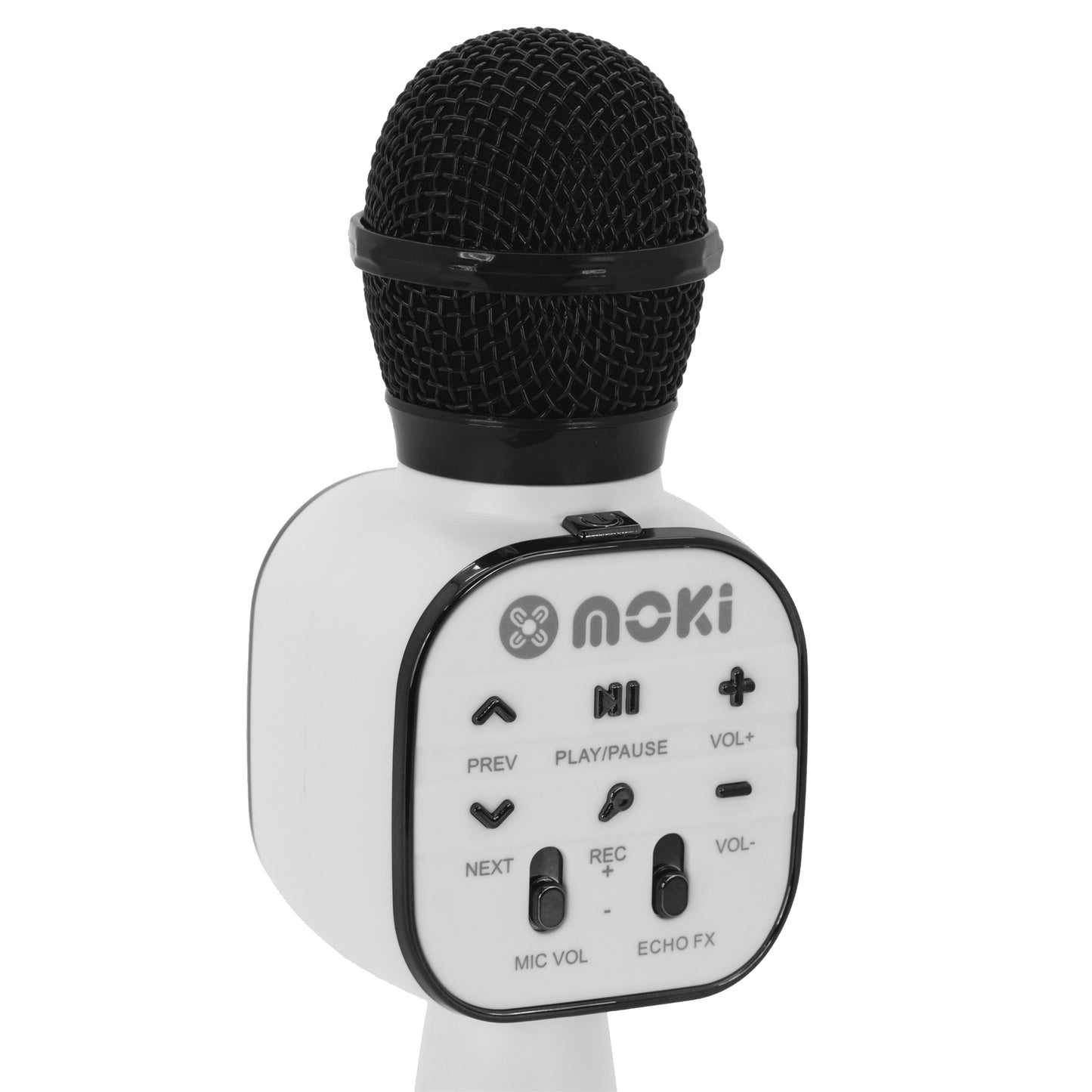 Moki Popstar Karaoke Microphone - Black & White
