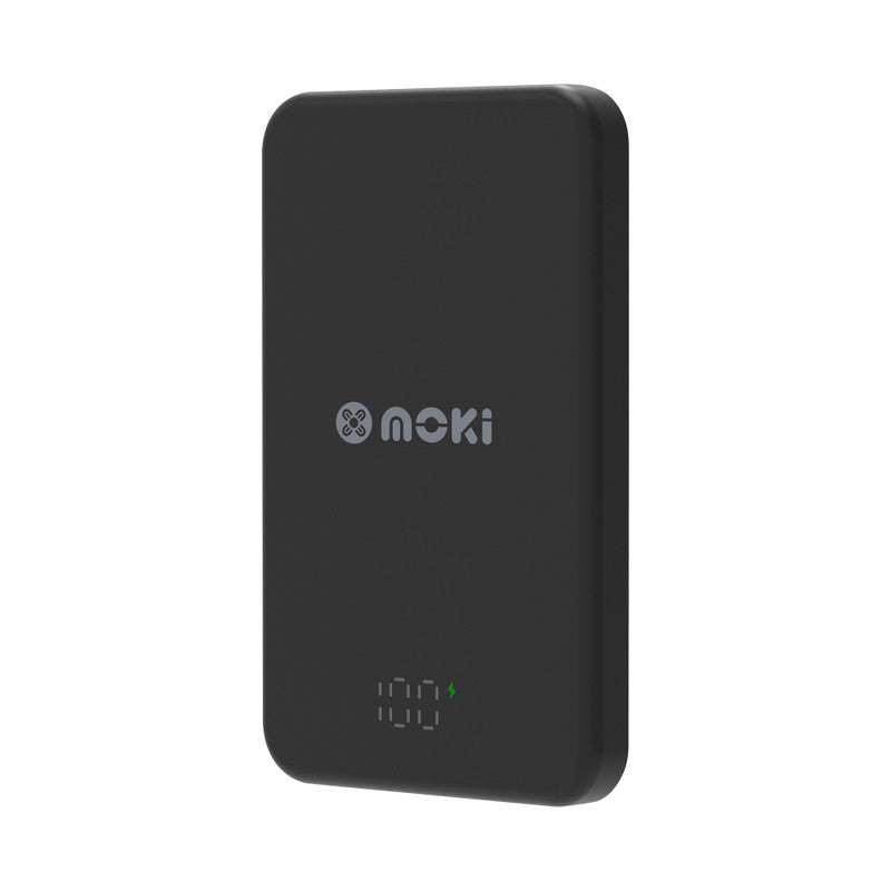 Moki Magnetic Wireless Power Bank 5000mAh - Black