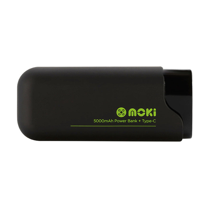 Moki PowerBank + 5000mAh (Type-C + USB) - Black