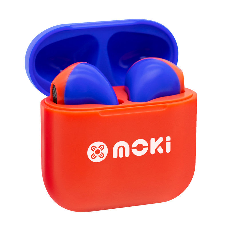 Moki MokiPods Mini TWS Earphones for Kids Volume Limited - Red/Blue