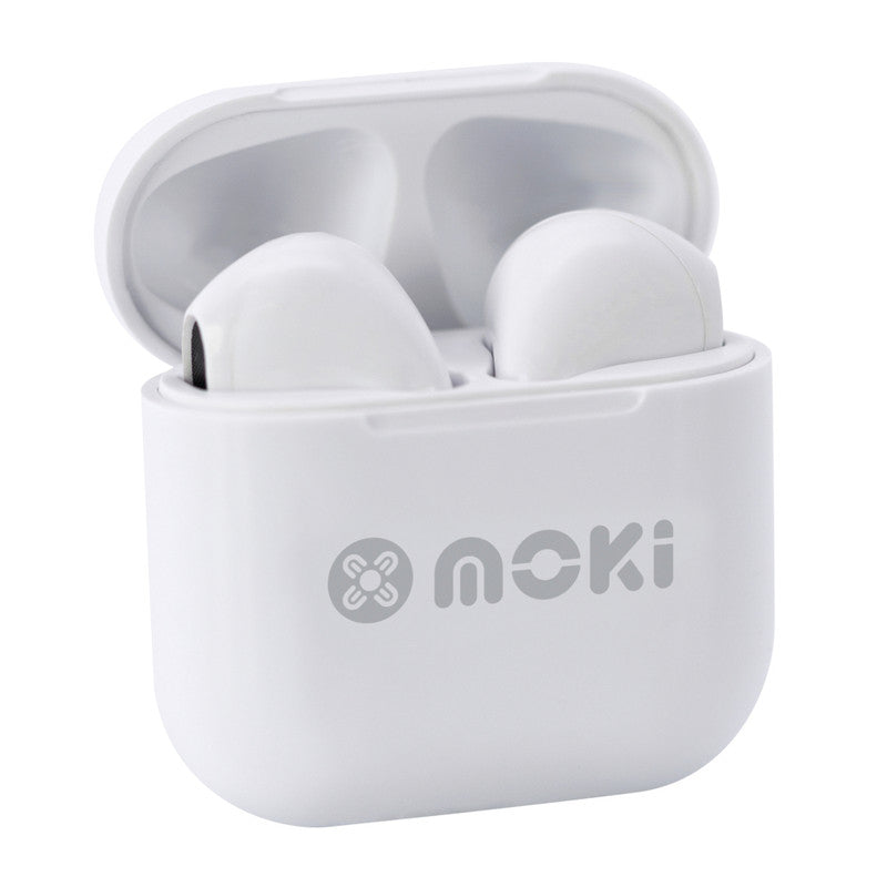 Moki MokiPods Mini TWS Earphones for Kids Volume Limited - White