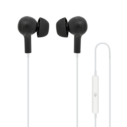 Moki Type-C Connect Earphones Inner Ear + Mic & Control - Black/White