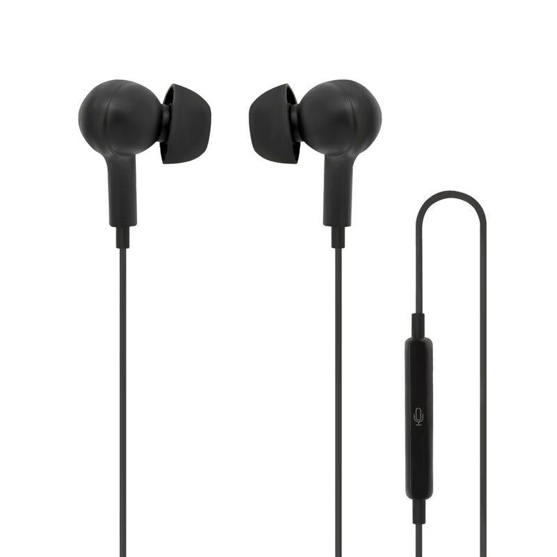 Moki Type-C Connect Earphones Inner Ear + Mic & Control - Black