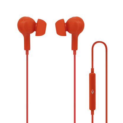 Moki Type-C Connect Earphones Inner Ear + Mic & Control - Red