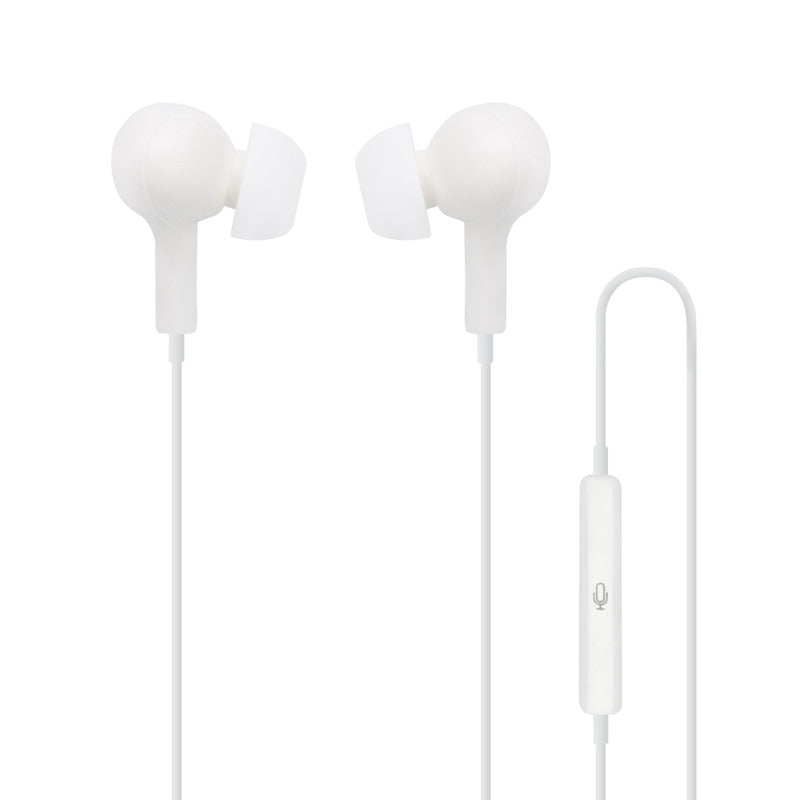 Moki Type-C Connect Earphones Inner Ear + Mic & Control - White