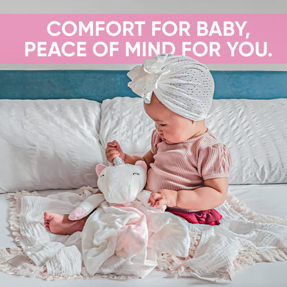 Love By Emi Unicorn Musical Comforter - Pink/White