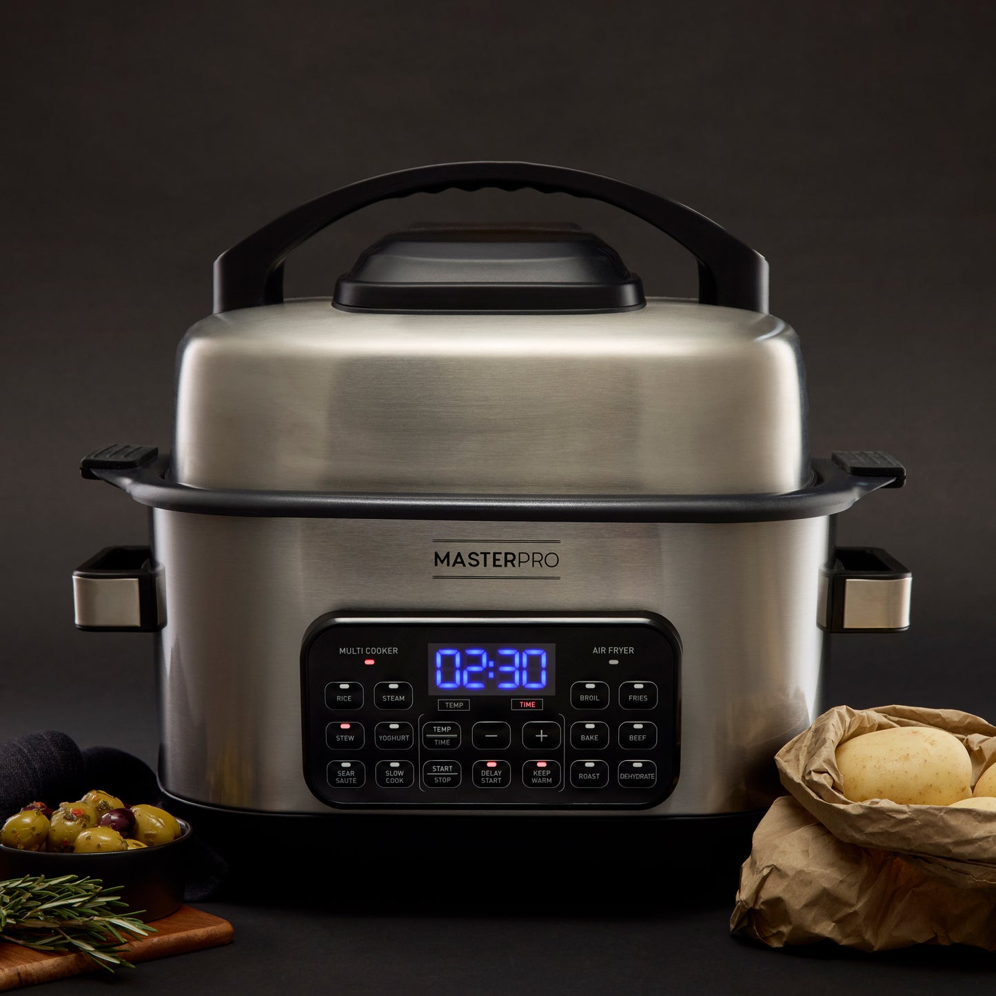 MasterPro 14-in-1 6L Deluxe Multi Cooker + Air Fryer