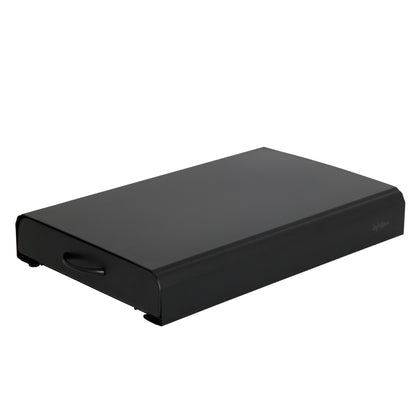Leaf & Bean Steel Coffee Machine Board with Capsule Drawer - Black