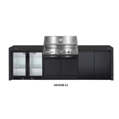 Crossray XPLor Silver TCX4FL in-built Gas BBQ