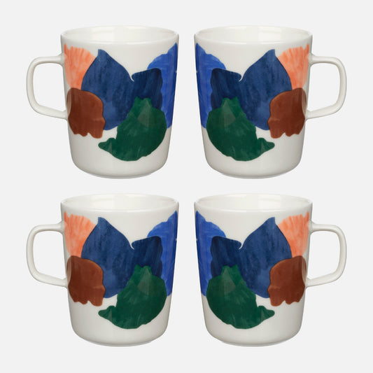 Marimekko Oiva/Pyykki 4 Piece Mug Set