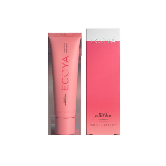 Ecoya Guava & Lychee Sorbet Handcream 100ml Pack of  2 - Red